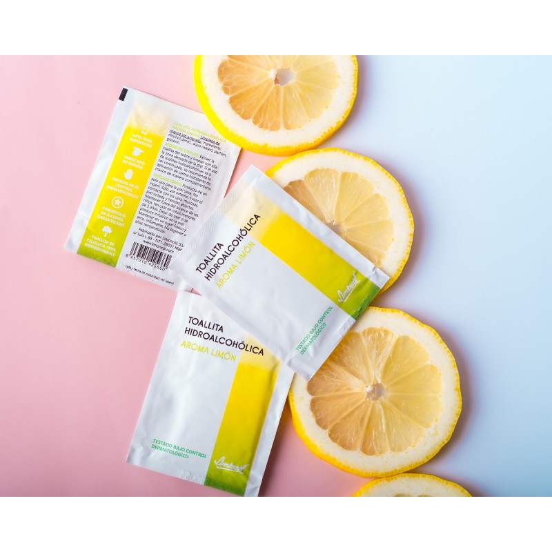 Toallita hidroalcoholica de limon Toallita hidroalcoholica de limon